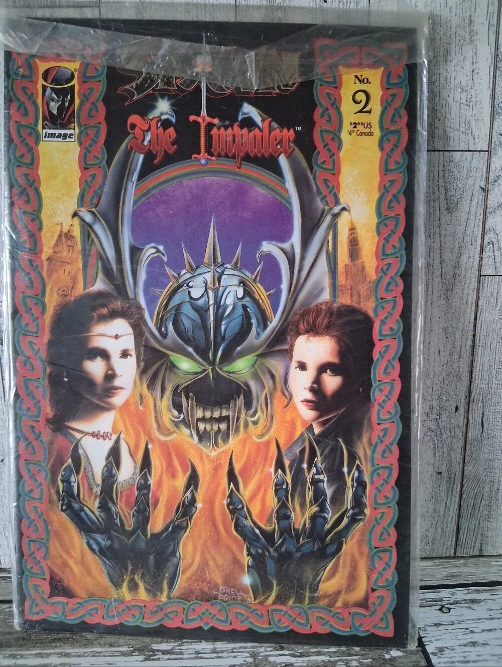 Spawn 'Curse of the Spawn' No. 8 Comic Book Cover Wall Art - Red Comic Book
